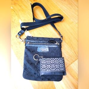 Cross body bag and change purse